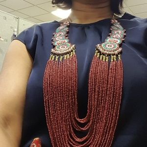 Seed bead necklace